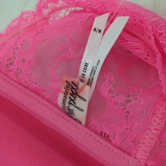 Free People laced Pink Tube Top brallet - Picture 6 of 7